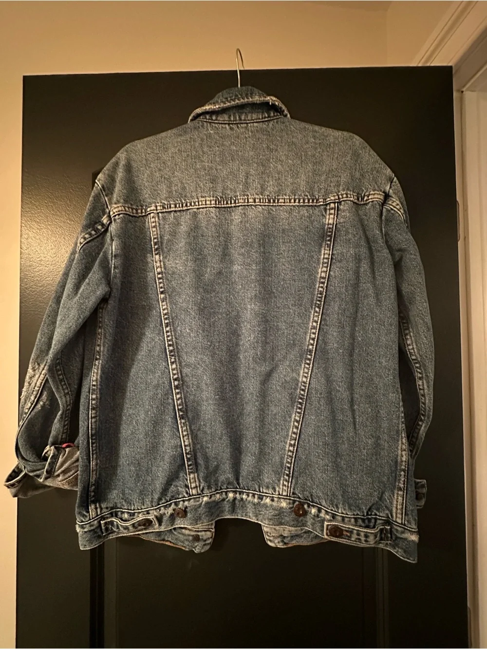 Free People Classic Blue Denim Jacket - Medium Wash - Picture 3 of 3